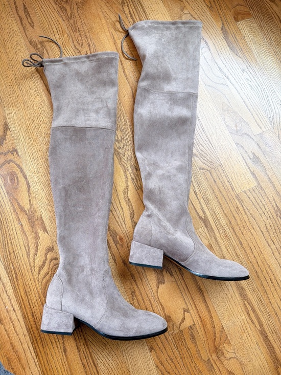 Stuart Weitzman Shoes - Stuart Weitzman Over-the-Knee Suede Block Heel Boots